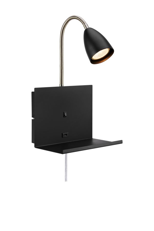 Kinkiet CUARTO 1L Black 108855 - Markslojd