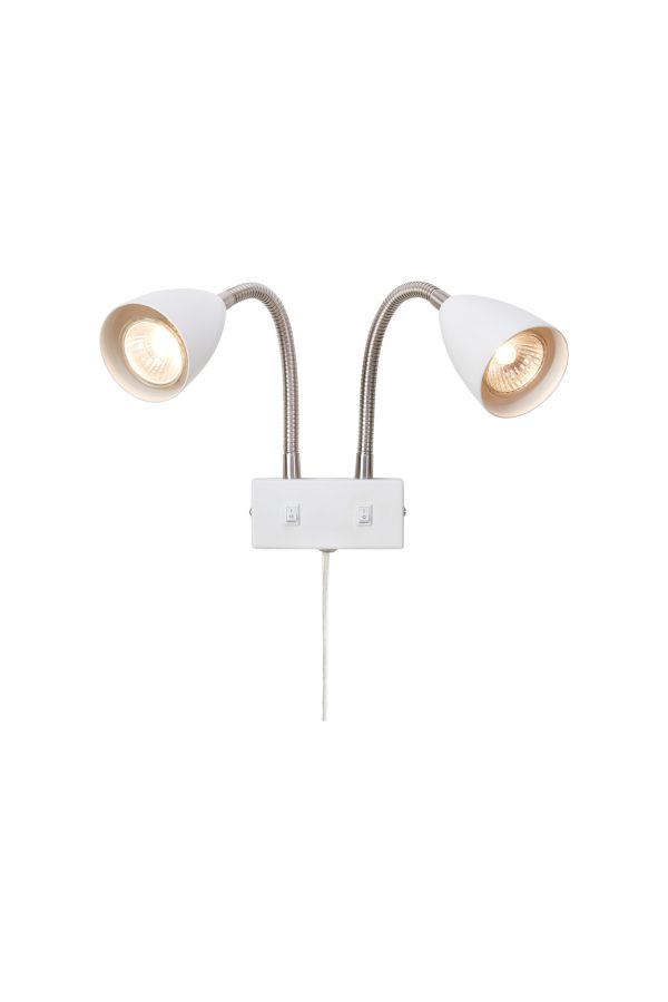 Kinkiet CIRO 2L White/Steel 108900 - Markslojd