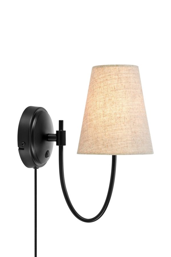 Kinkiet AMAR Beige/Black 108907 - Markslojd