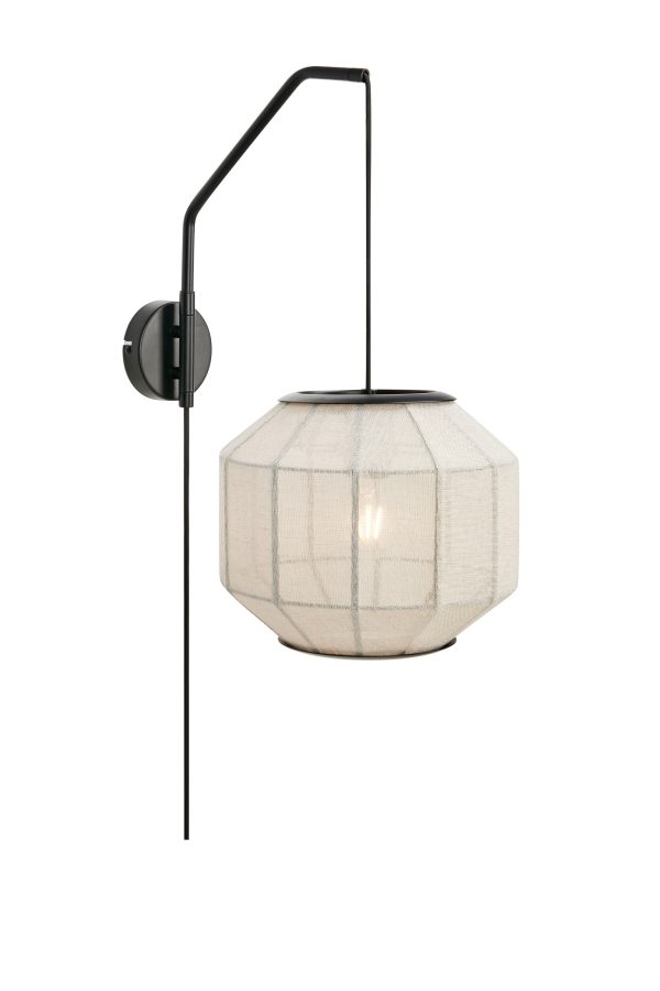 Kinkiet ASUKA 1L Beige/Black 108957 - Markslojd