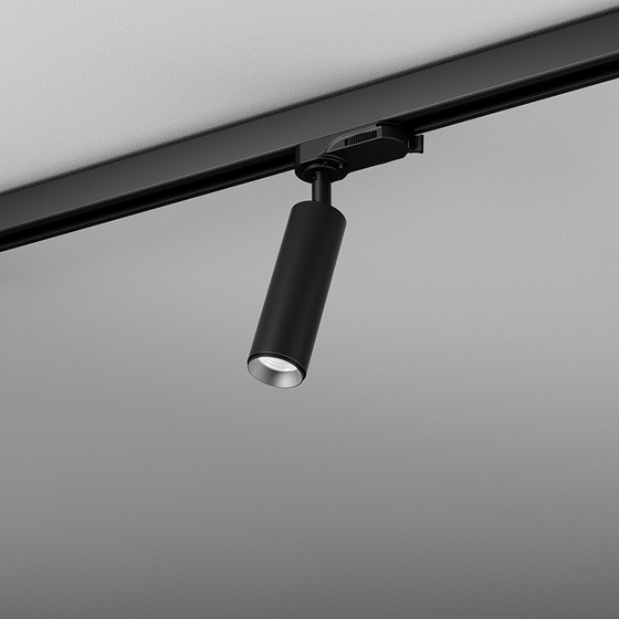 Lampa do szyn 3-fazowych PET mini LED M930 41° ON/OFF track black 16358-M930-WB-00-12 - AqForm