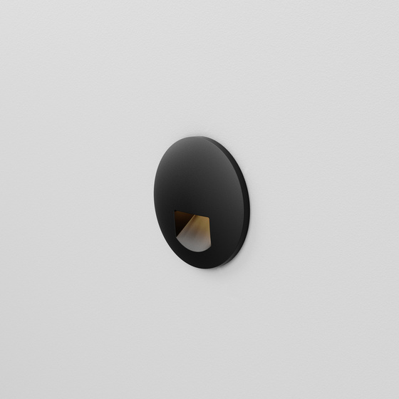 Lampa schodowa EMOT round LED M930 ON/OFF wall black 26589-M930-DB-00-12 - AqForm