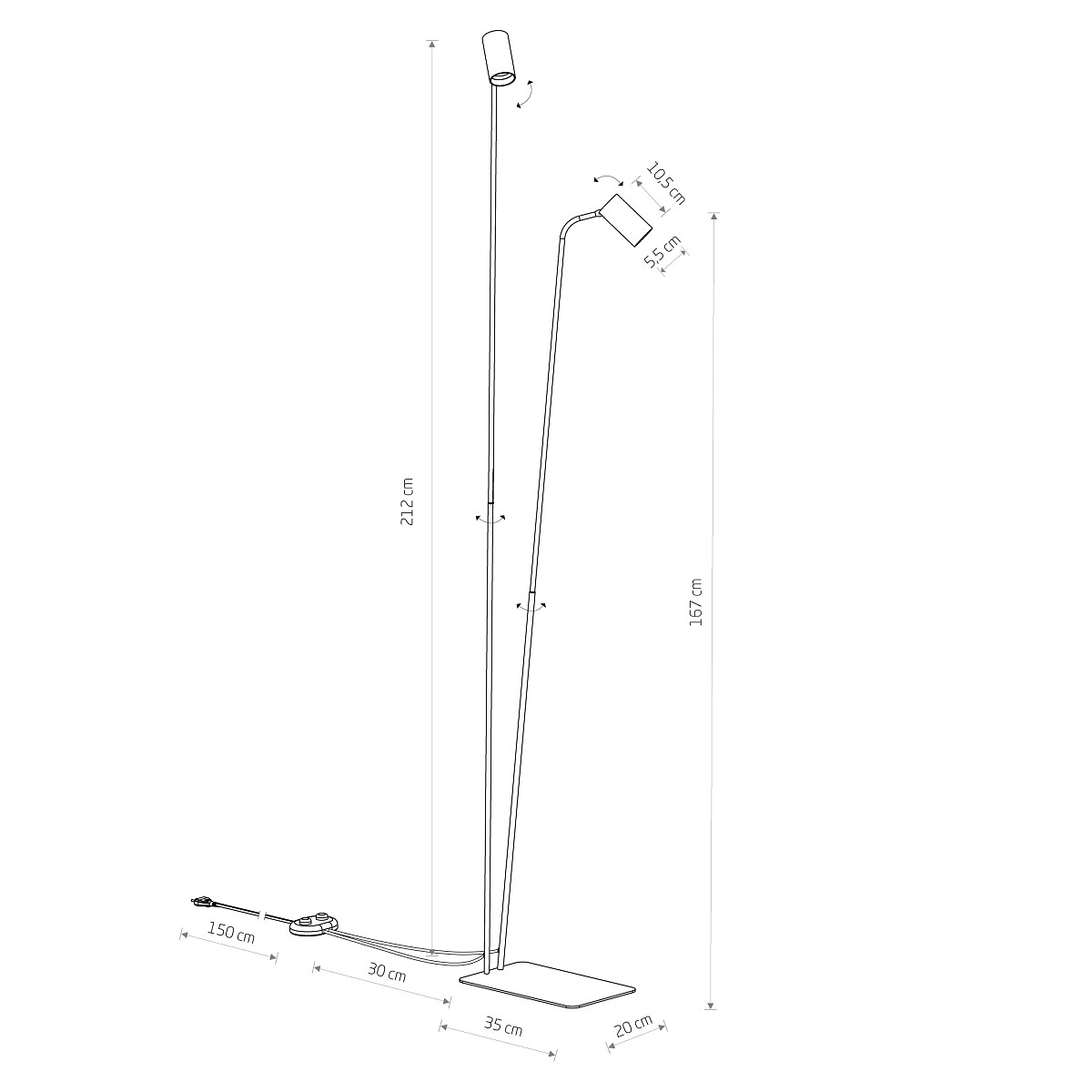 Lampa podłogowa MONO II 12622 Nowodvorski