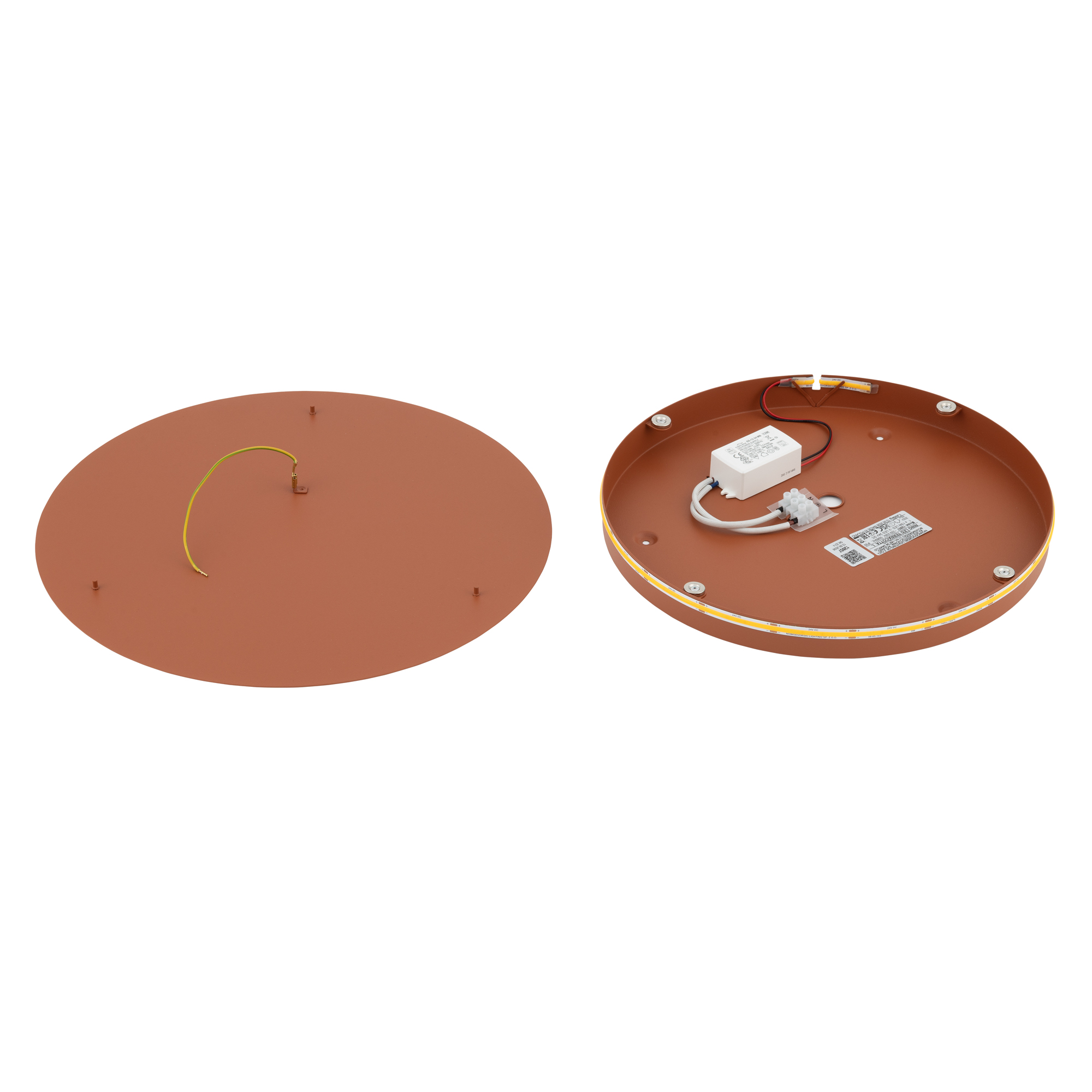 Kinkiet RING LED L terakota 12657 Nowodvorski