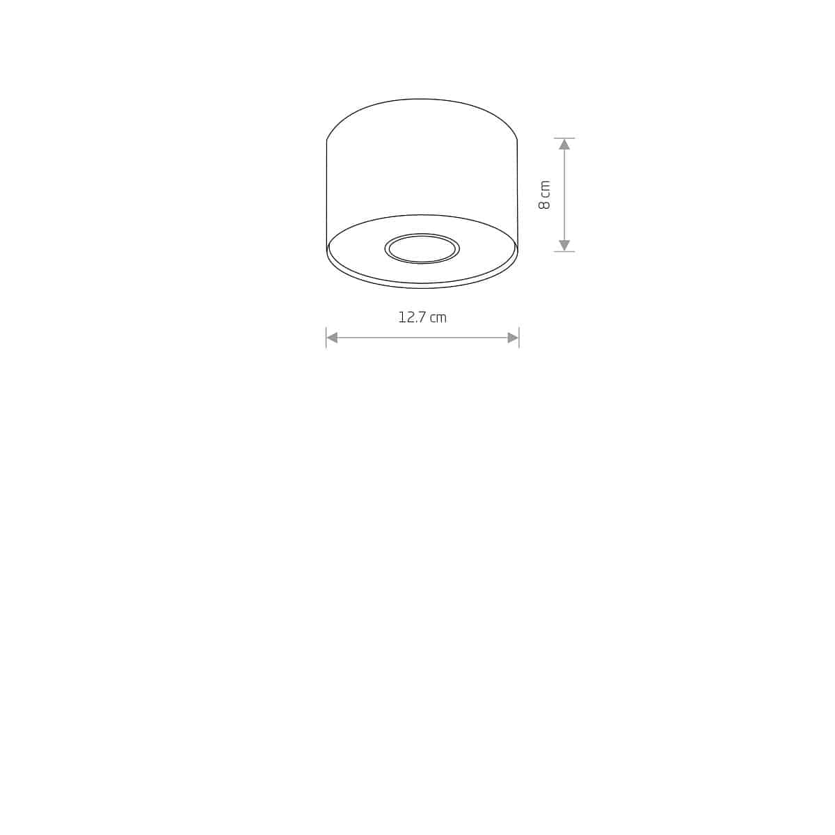 Plafon Point graphite silver/graphite white S 6006