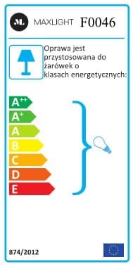 CELIA F0046 LAMPA PODŁOGOWA CZARNA MaxLight