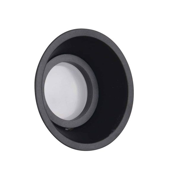 DEEP H0111 OPRAWA WPUSTOWA OKRĄGŁA CZARNA MaxLight