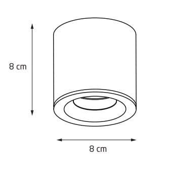 FORM C0215 LAMPA SUFITOWA BIAŁA IP65 C0215 MaxLight