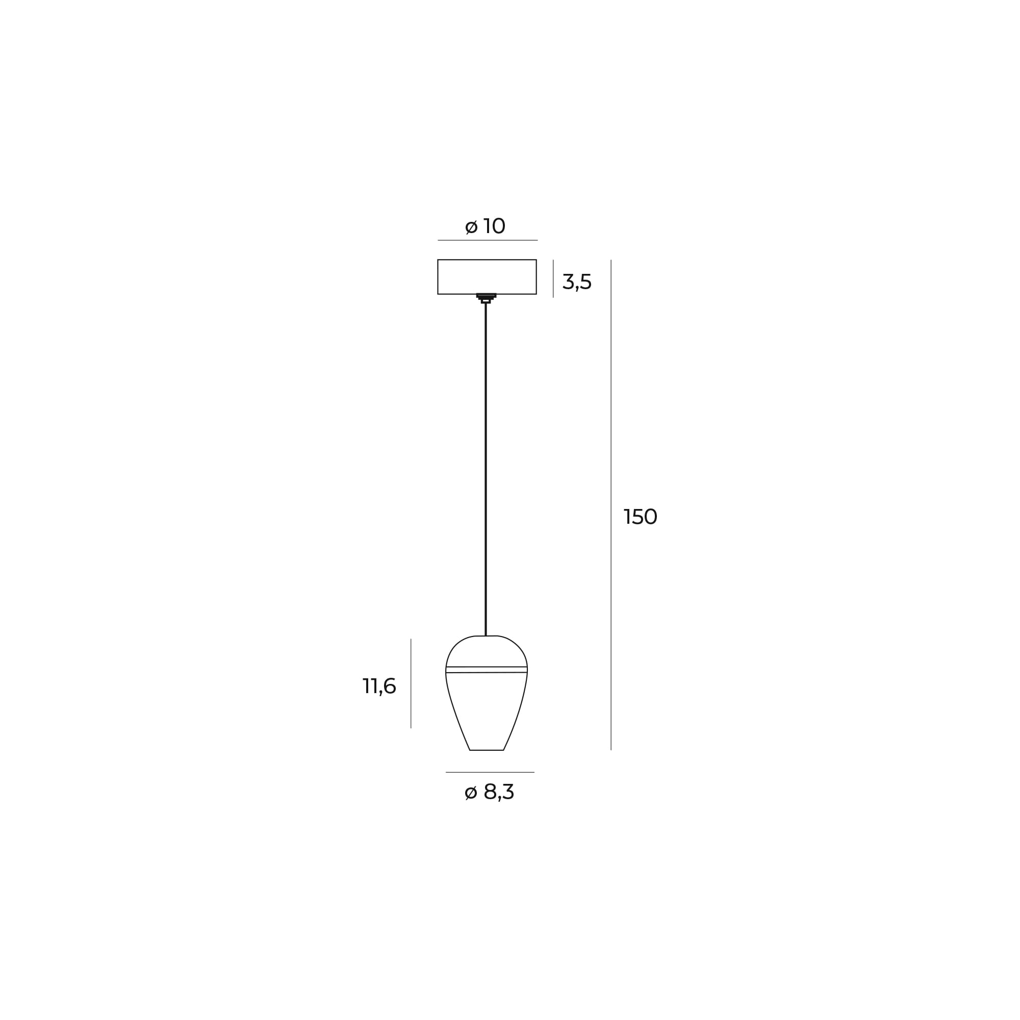LAMPA WISZĄCA COMETSHINE P0471 MaxLight