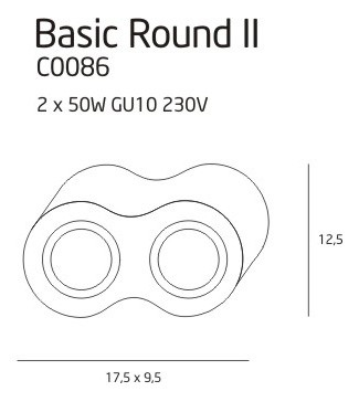 Plafon BASIC ROUND II C0086