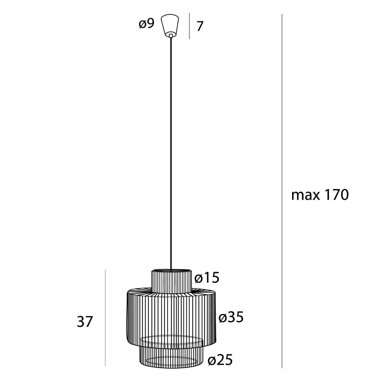 Lampa wisząca Labriz P0586 MaxLight