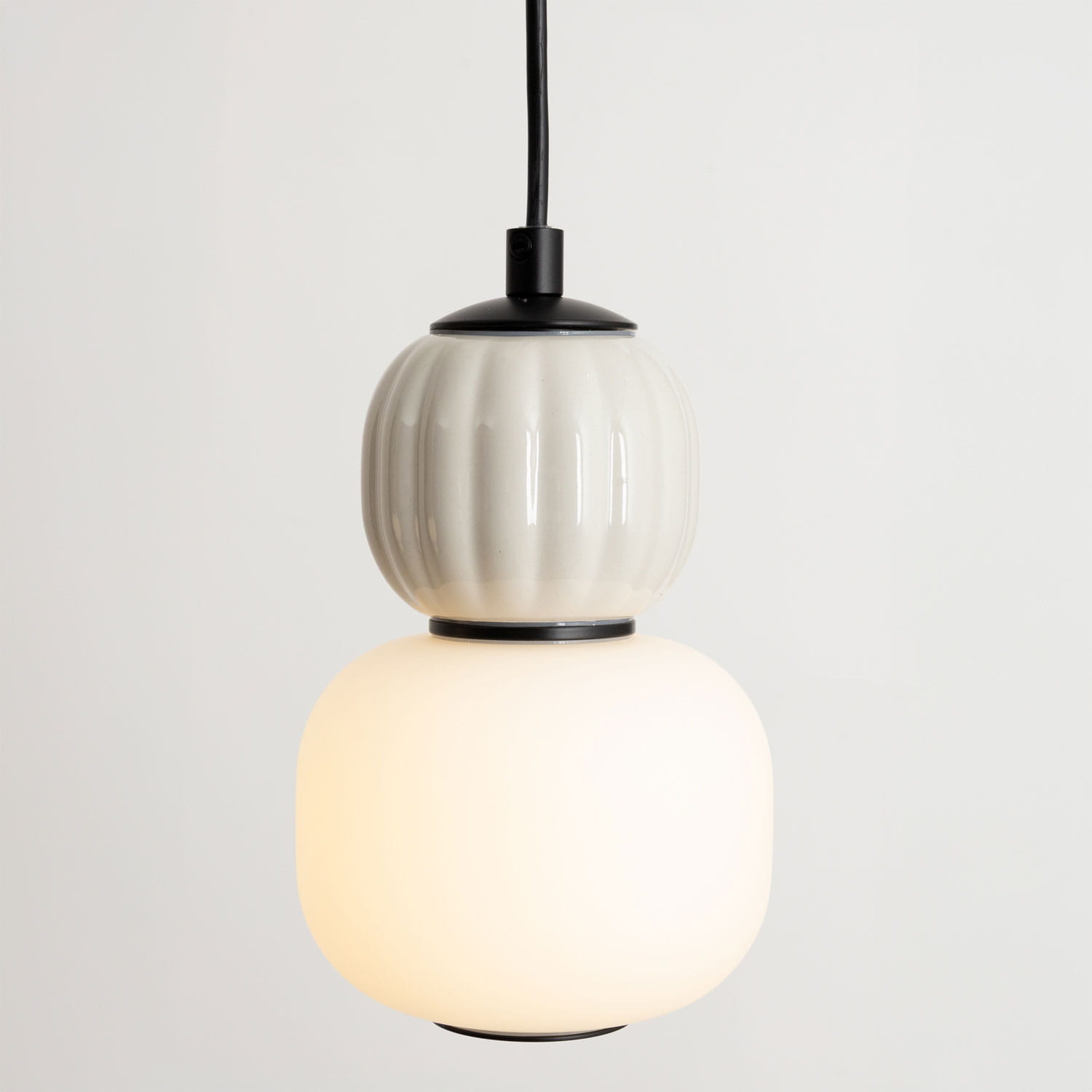 Lampa wisząca Modern 5w, Opal + Light Grey P0624 MaxLight