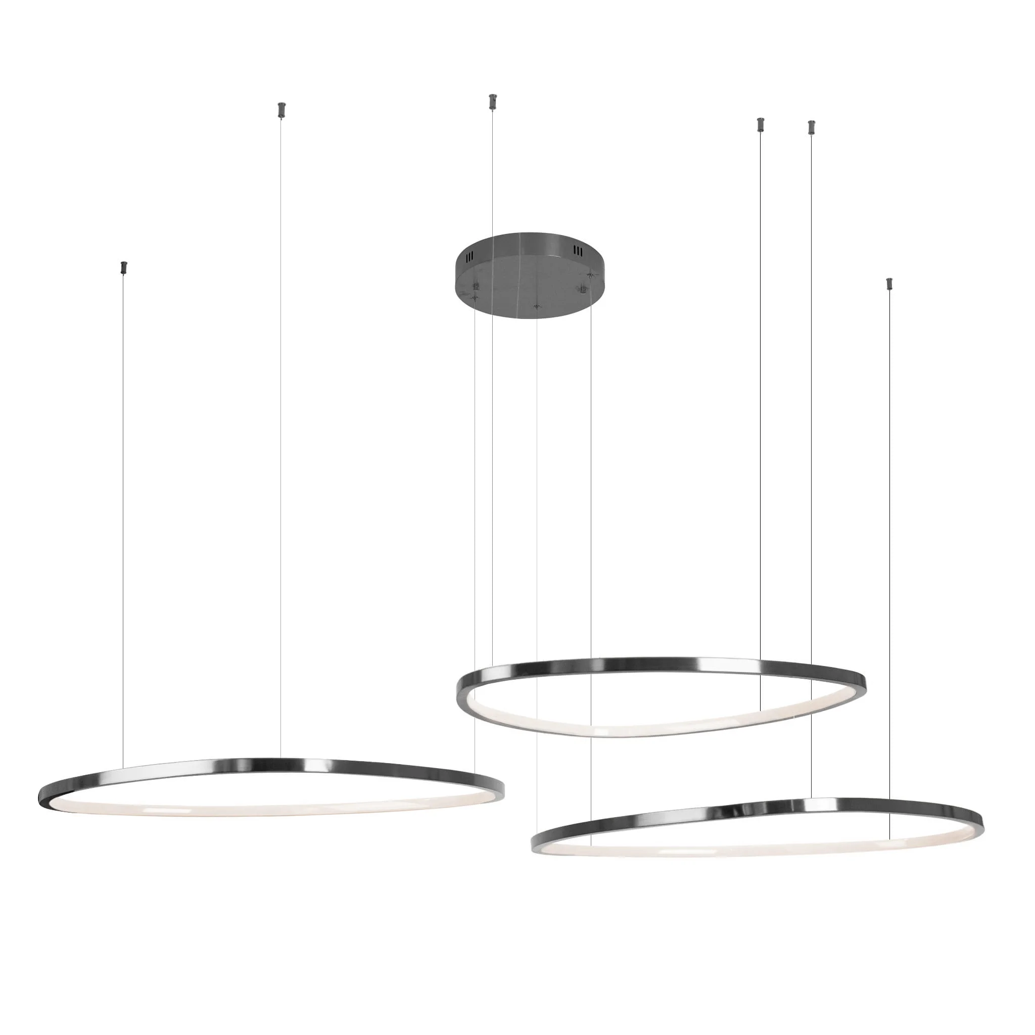 Lampa Wisząca Cayenne 3 Brushed Black P0663D MaxLight