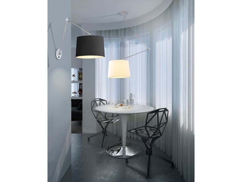 Kinkiet ADAM WALL S grey AZ1843+AZ2601 śr. 26cm AZZARDO