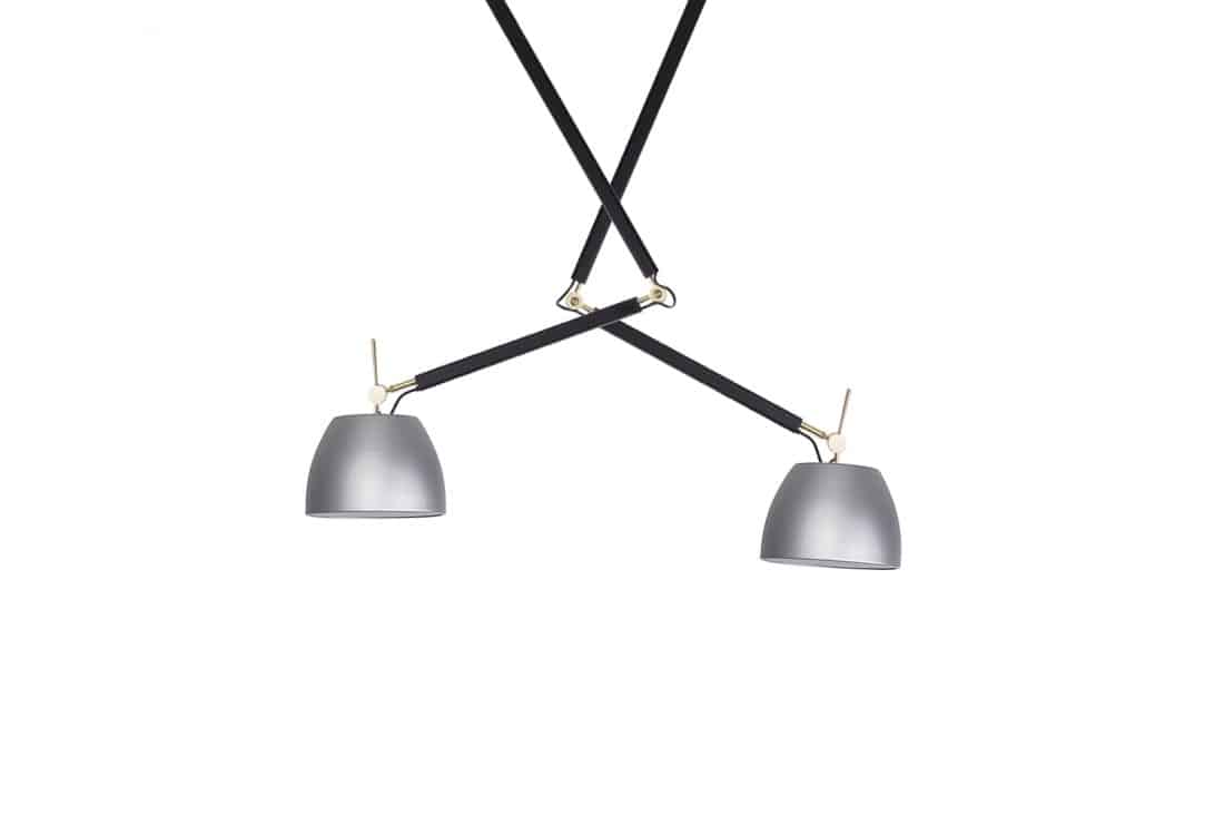 Lampa wisząca ZYTA 2 S PENDANT złota AZ4191+AZ2596+AZ2596 śr.33cm AZZARDO