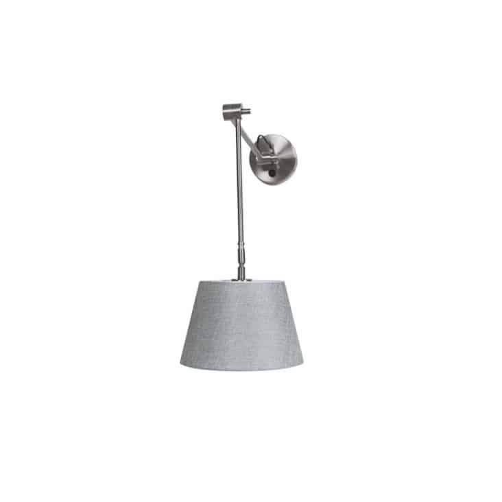 Kinkiet ADAM WALL S grey AZ1843+AZ2601 śr. 26cm AZZARDO