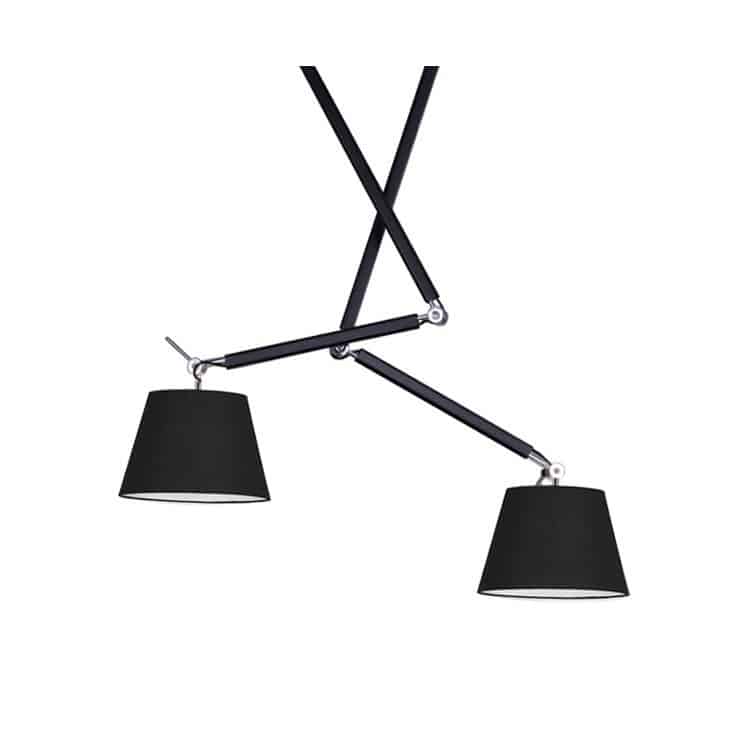 Lampa wisząca ZYTA 2 S PENDANT black AZ1846+AZ2597 śr.20cm AZZARDO