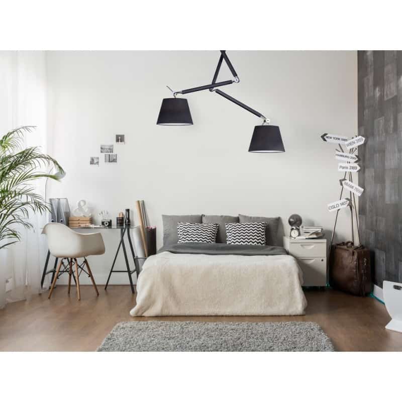 Lampa wisząca ZYTA 2 S PENDANT black AZ1846+AZ2597 śr.20cm AZZARDO