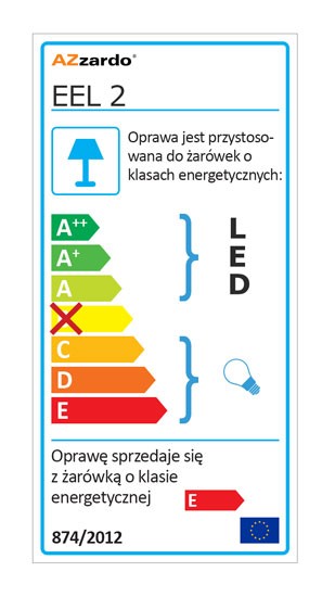 Lampa wisząca Snake 2 AZ0172 White AZZARDO