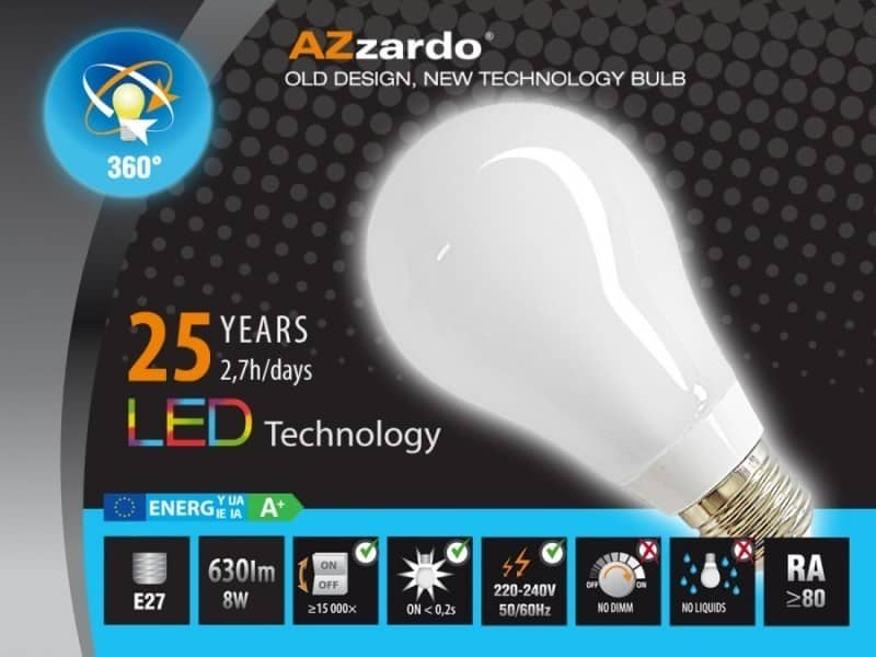 Żarówka LED 8W E27 LL127081 AZZARDO