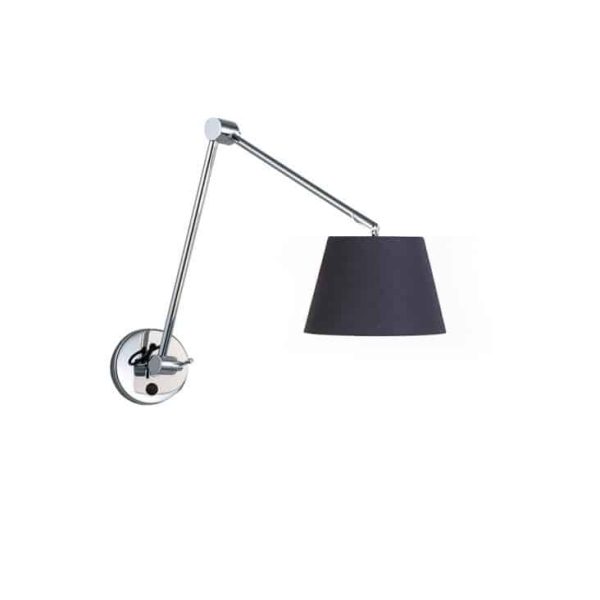 Kinkiet ADAM WALL S black AZ1843+AZ2597 śr. 20cm AZZARDO