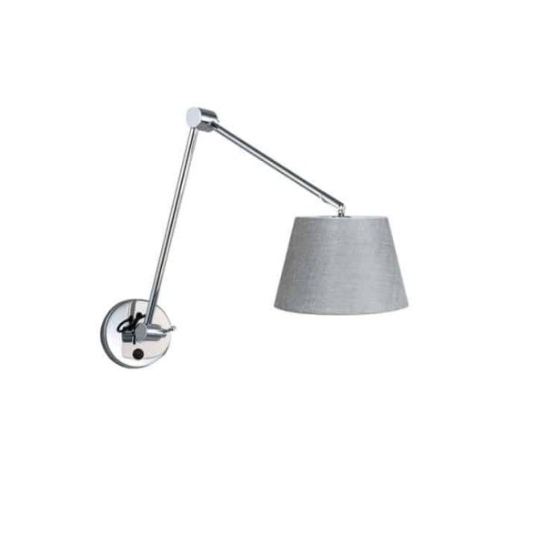 Kinkiet ADAM WALL S grey AZ1843+AZ2601 śr. 26cm AZZARDO