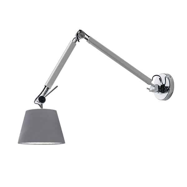 Kinkiet ZYTA WALL S ALU grey AZ2295+AZ2604 śr.36cm AZZARDO