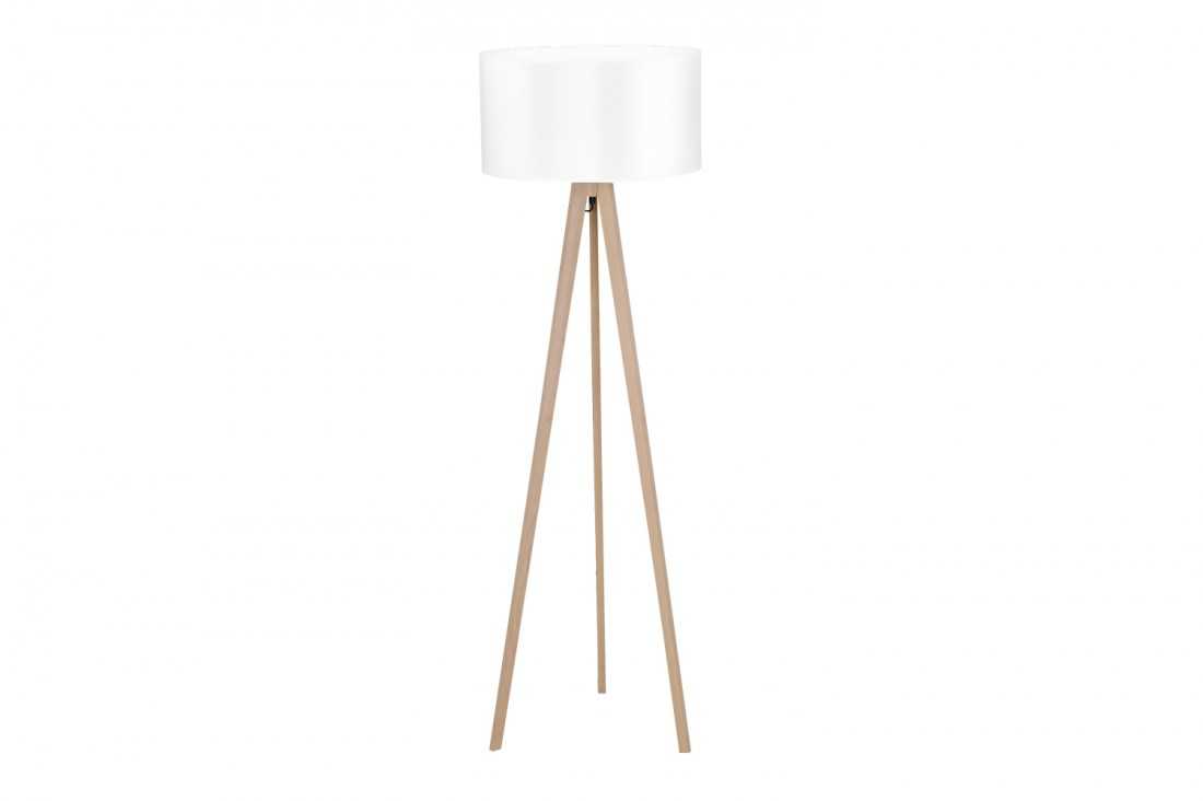 Lampa podłogowa TRIPOD WOOD AZ3013+AZ3014 white AZZARDO