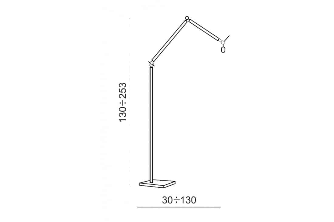 Lampa podłogowa ZYTA FLOOR złota AZ4193+AZ2604 śr. 36cm AZZARDO