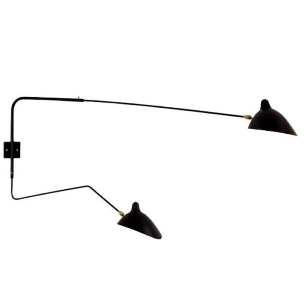 Lampa ścienna CRANE-2W czarna 175 cm W8702 Step into design
