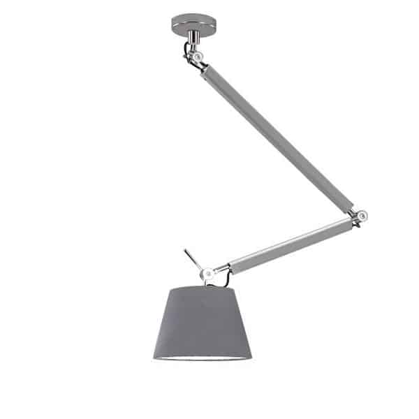 Lampa wisząca ZYTA S PENDANT ALU grey AZ2298+AZ2601 śr.26cm AZZARDO
