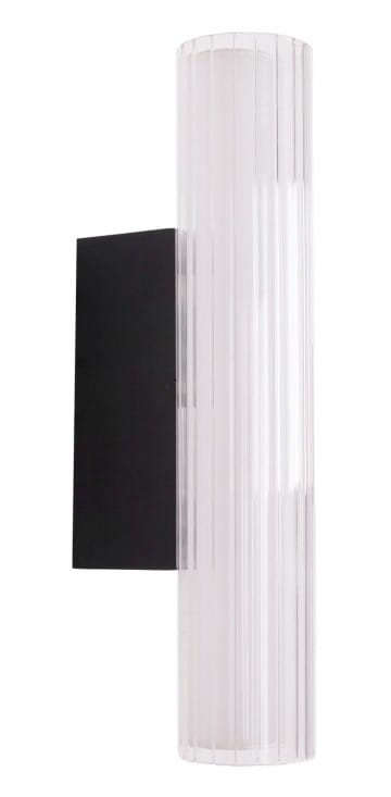 Kinkiet Fayette 31cm 6W Czarny IP44 3000K W0363 MaxLight