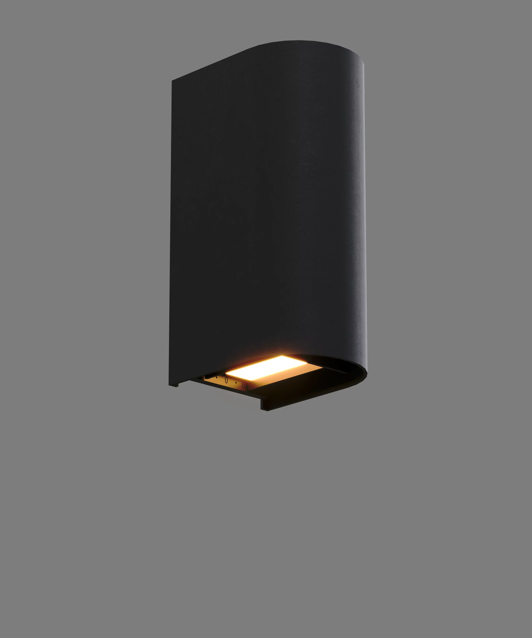 Lampa Zewnętrzna Badia 12W Czarna IP65 W0469 MaxLight