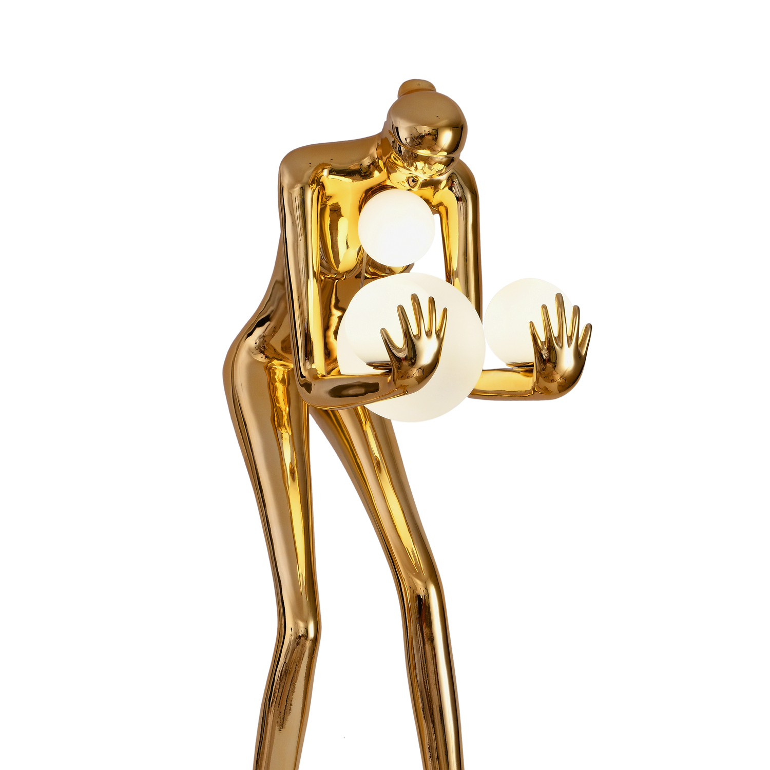Lampa podłogowa WOMAN-2 GOLD złoty połysk 190 cm DN433-F gold Step into Design