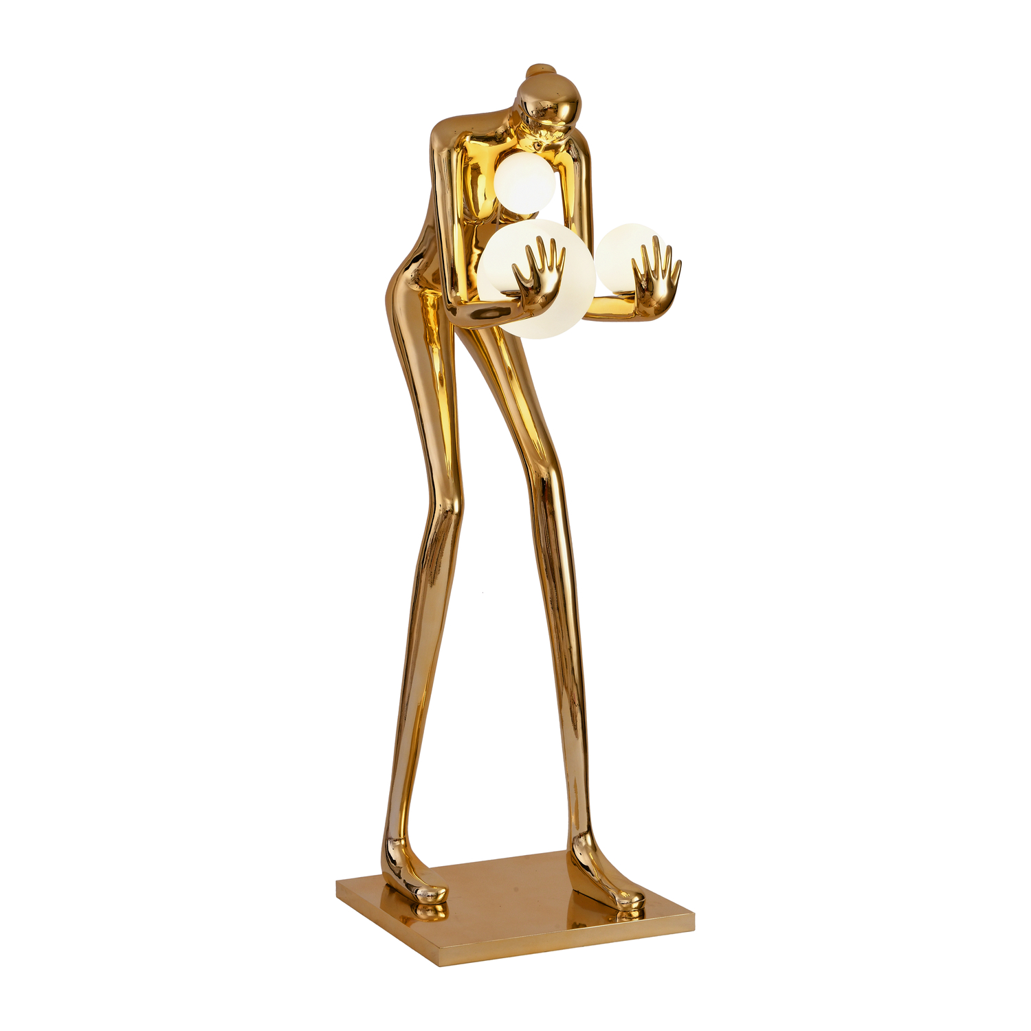 Lampa podłogowa WOMAN-2 GOLD złoty połysk 190 cm DN433-F gold Step into Design