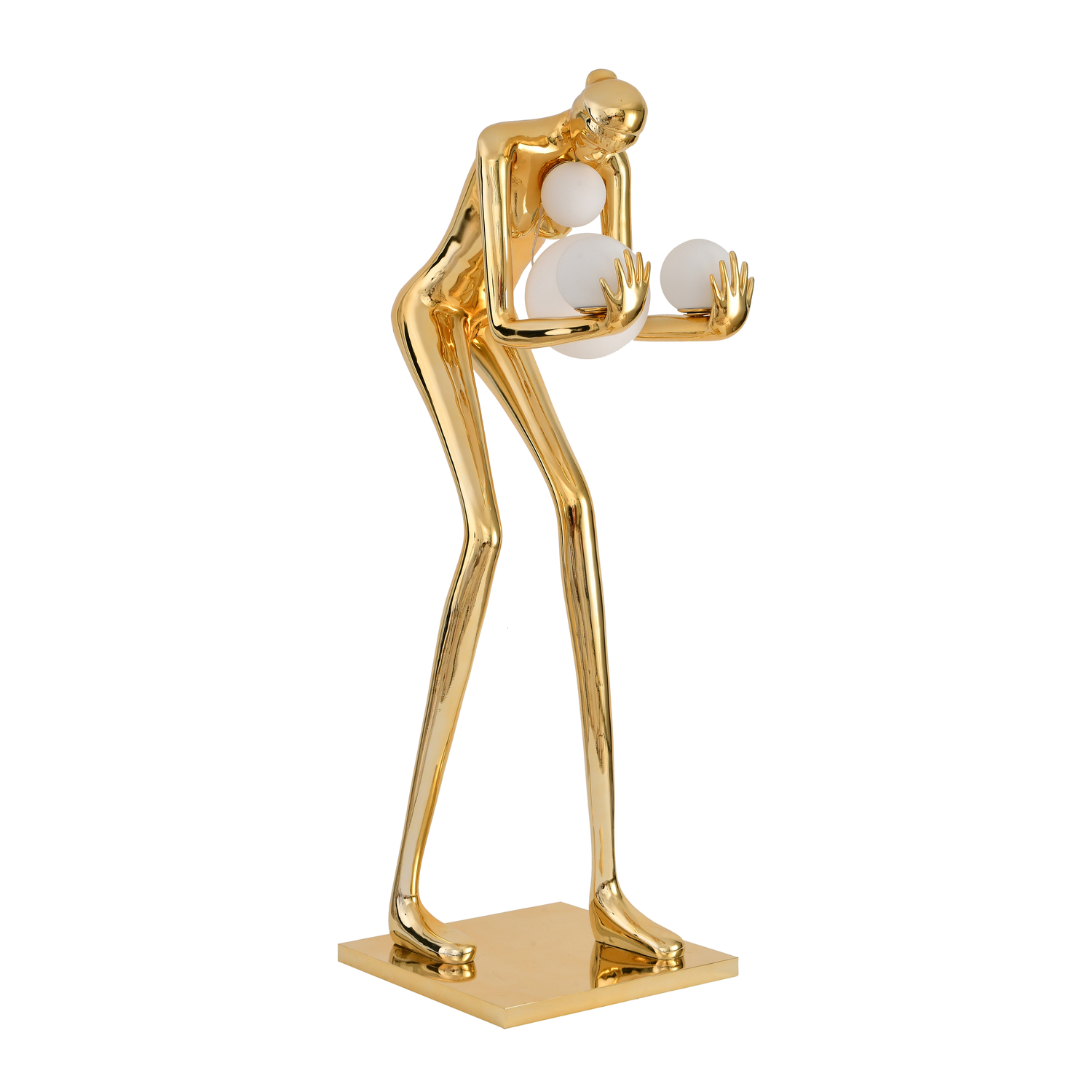Lampa podłogowa WOMAN-2 GOLD złoty połysk 190 cm DN433-F gold Step into Design