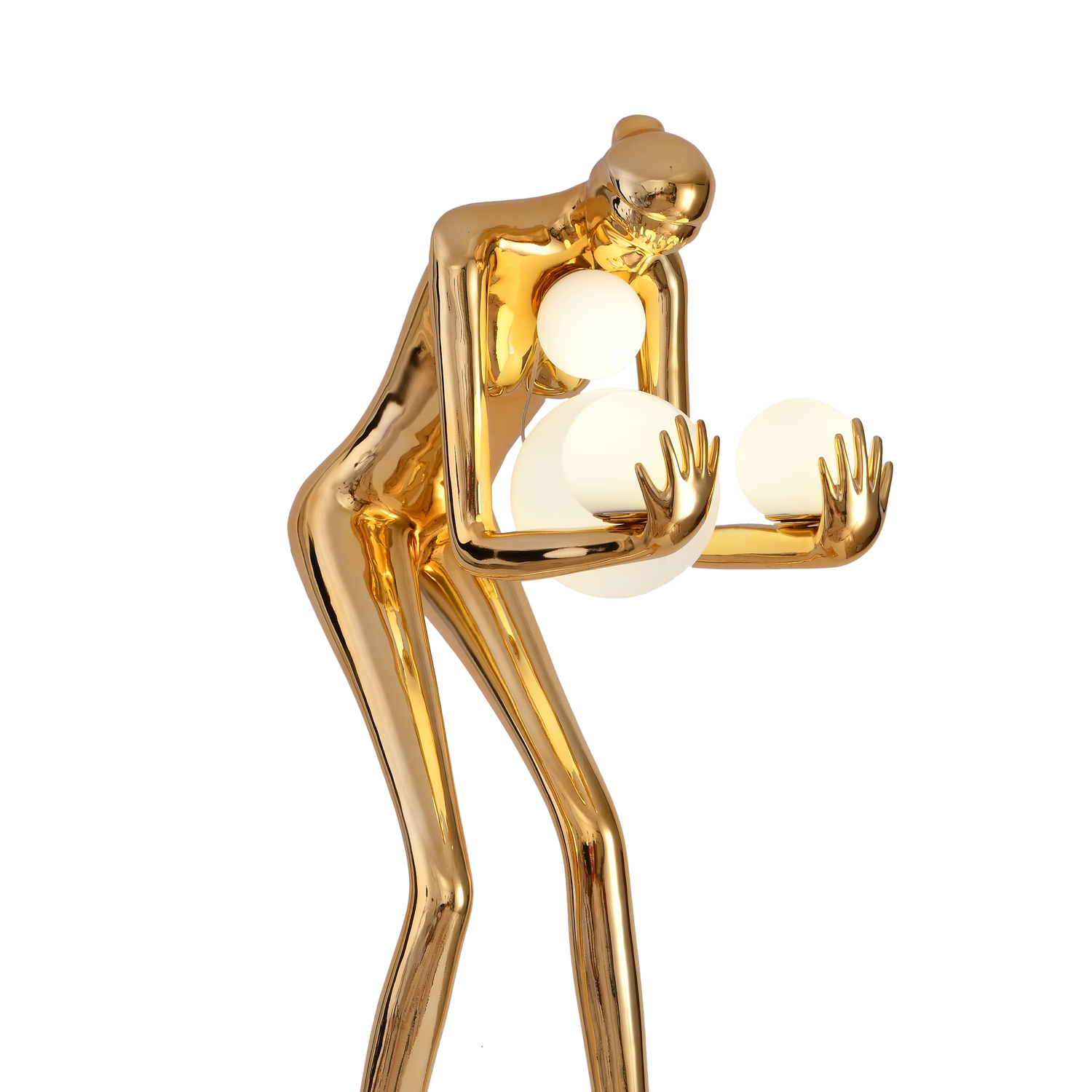 Lampa podłogowa WOMAN-2 GOLD złoty połysk 190 cm DN433-F gold Step into Design