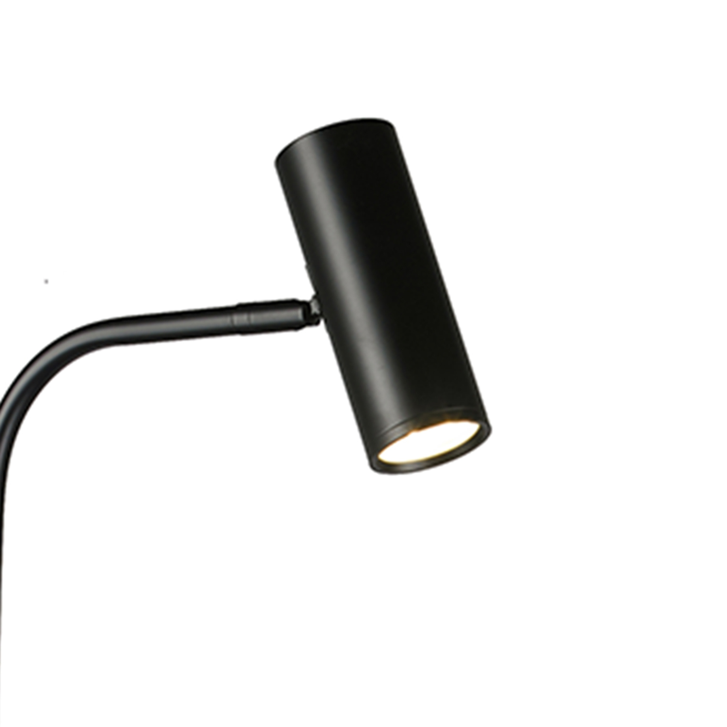 Lampa podłogowa ze stolikiem VINCENT czarna 146 cm ST-7027F black Step into Design