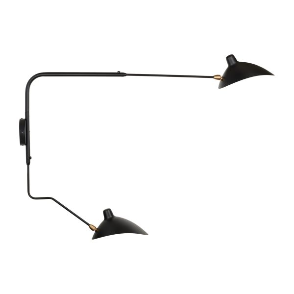 Lampa ścienna CRANE-2W S czarna 110 cm W8702-S Step into Design