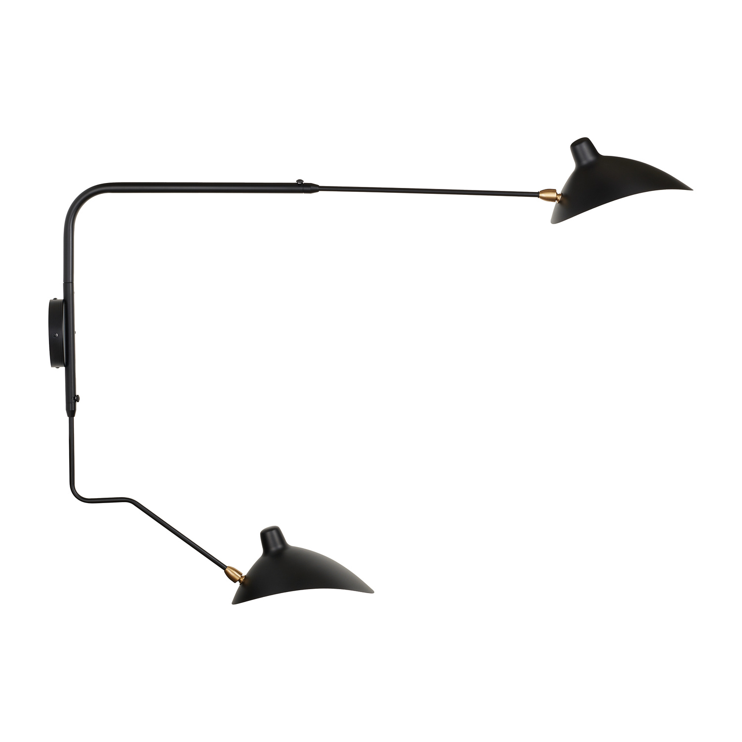 Lampa ścienna CRANE-2W S czarna 110 cm W8702-S Step into Design