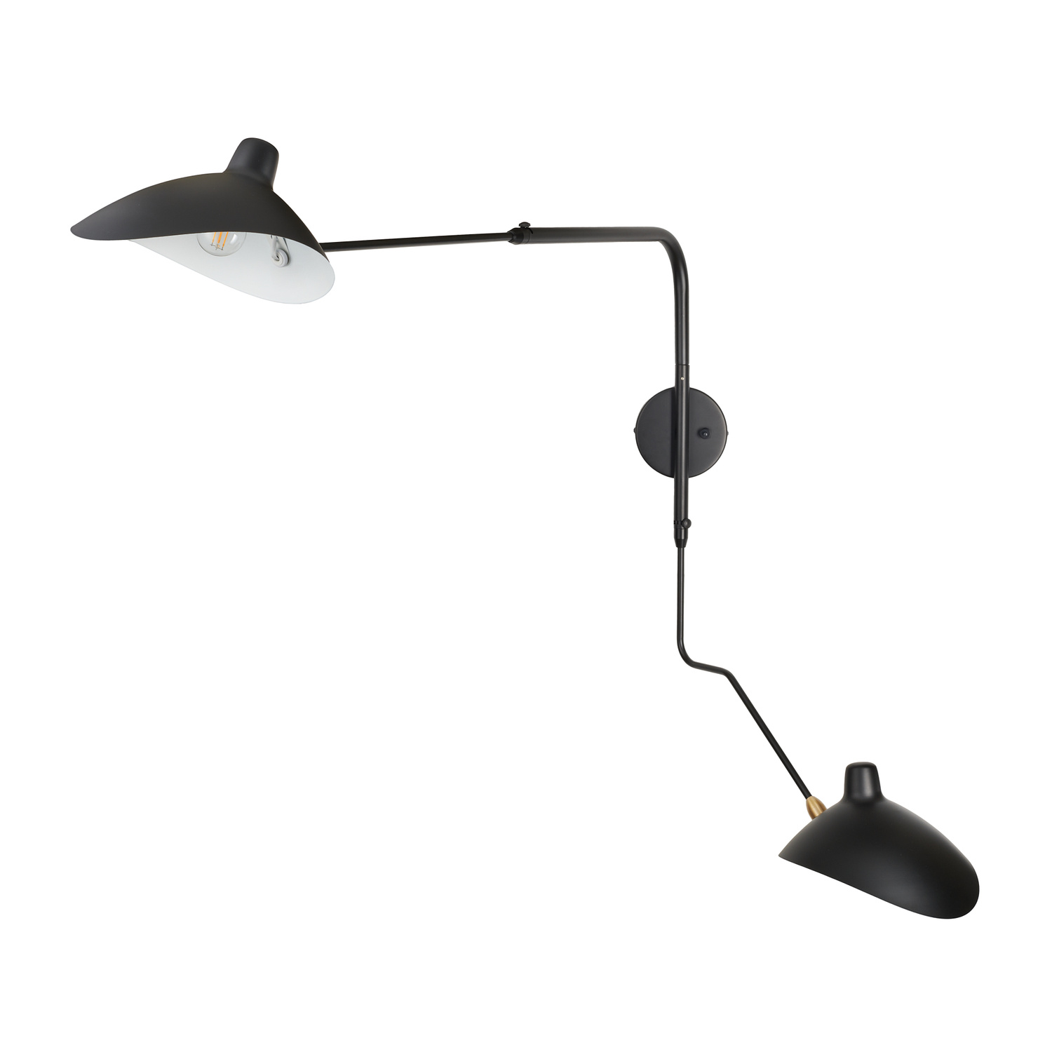Lampa ścienna CRANE-2W S czarna 110 cm W8702-S Step into Design