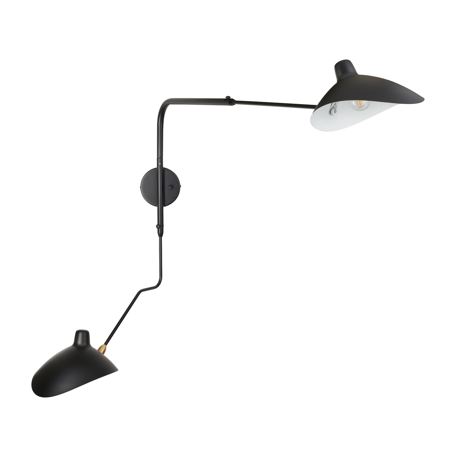 Lampa ścienna CRANE-2W S czarna 110 cm W8702-S Step into Design