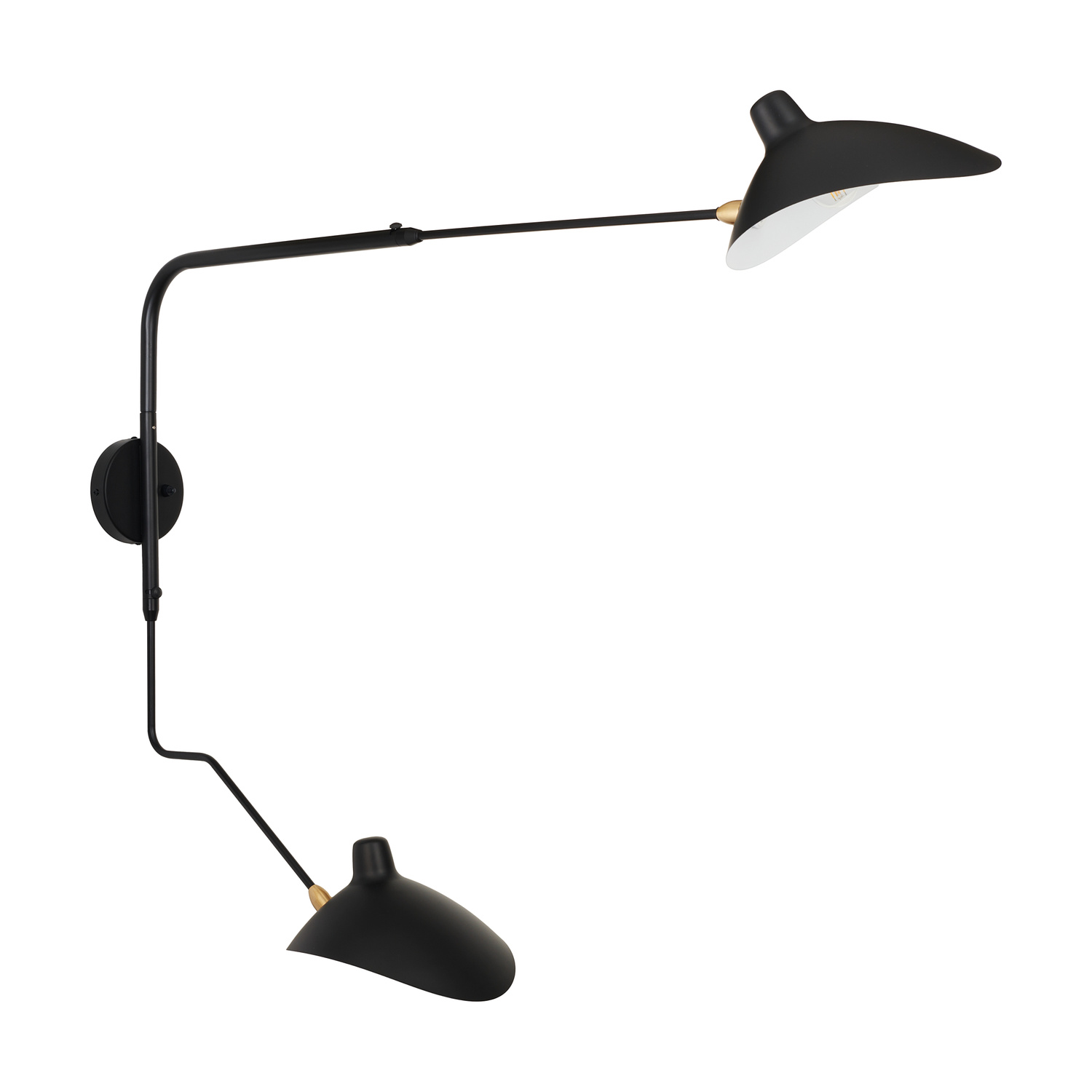 Lampa ścienna CRANE-2W S czarna 110 cm W8702-S Step into Design