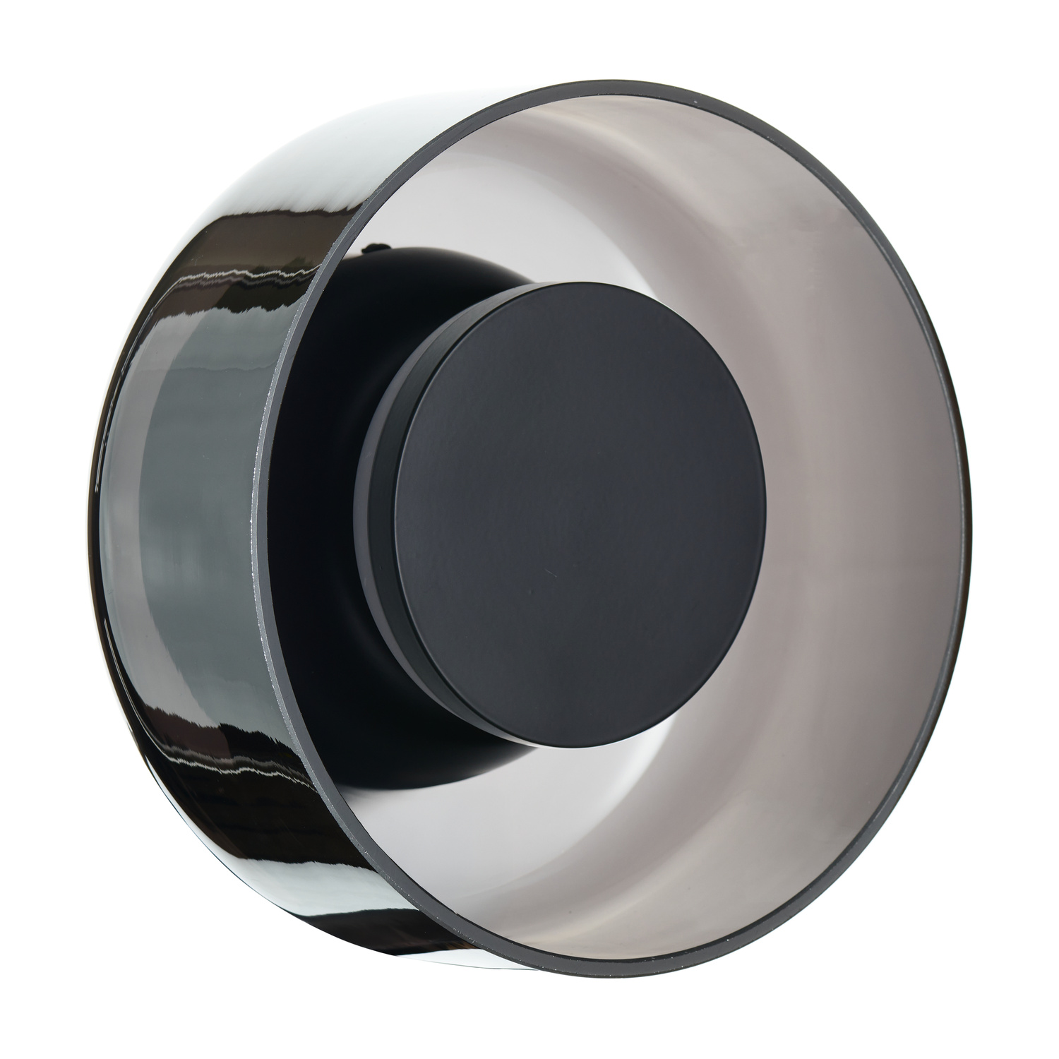 Lampa ścienna DONUT 18 cm - LED, szkło, szaro-czarna ST-5072W smoky black Step into design