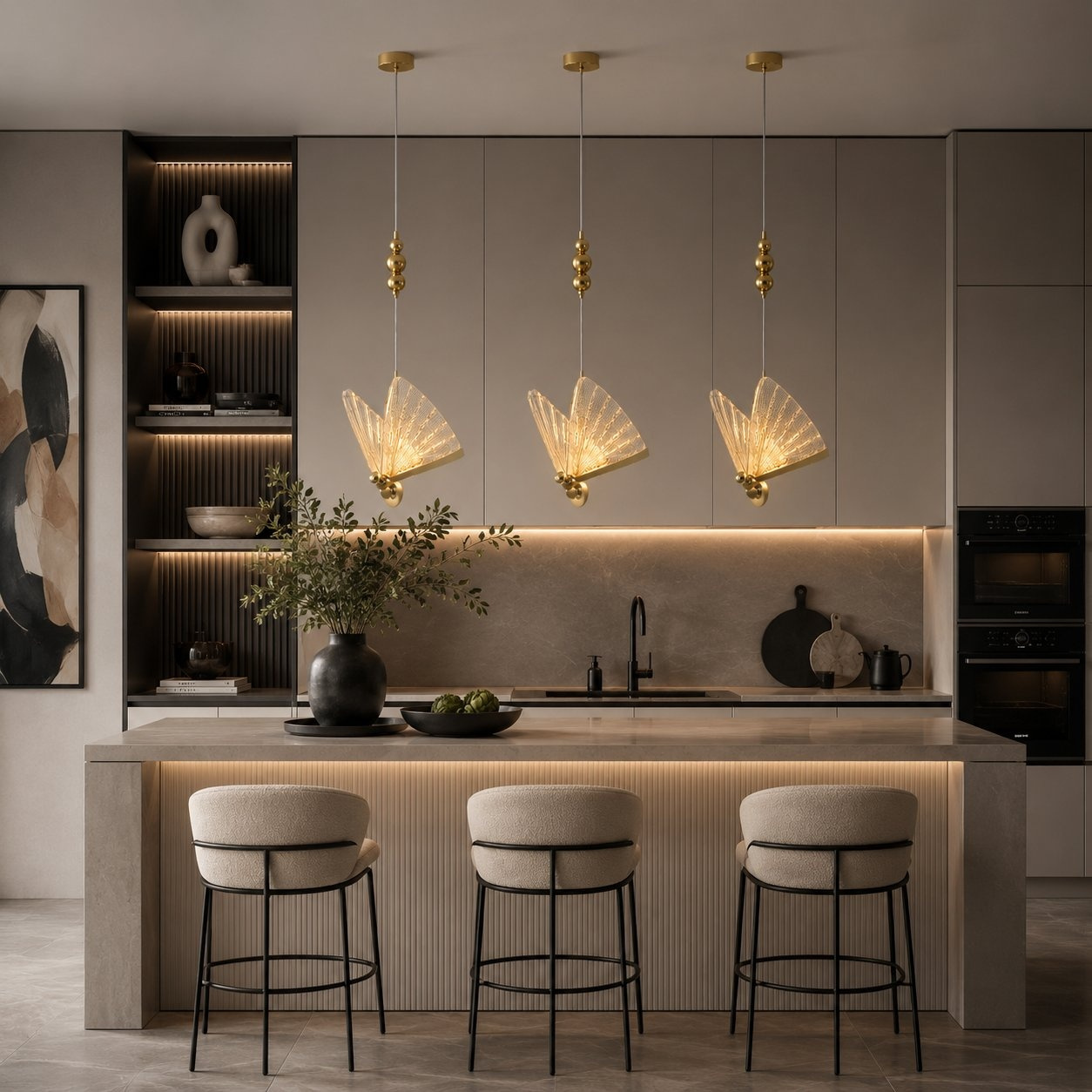 Lampa wisząca BEE LAMP 1 LED złota 21 cm MP0090-1 gold Step into design