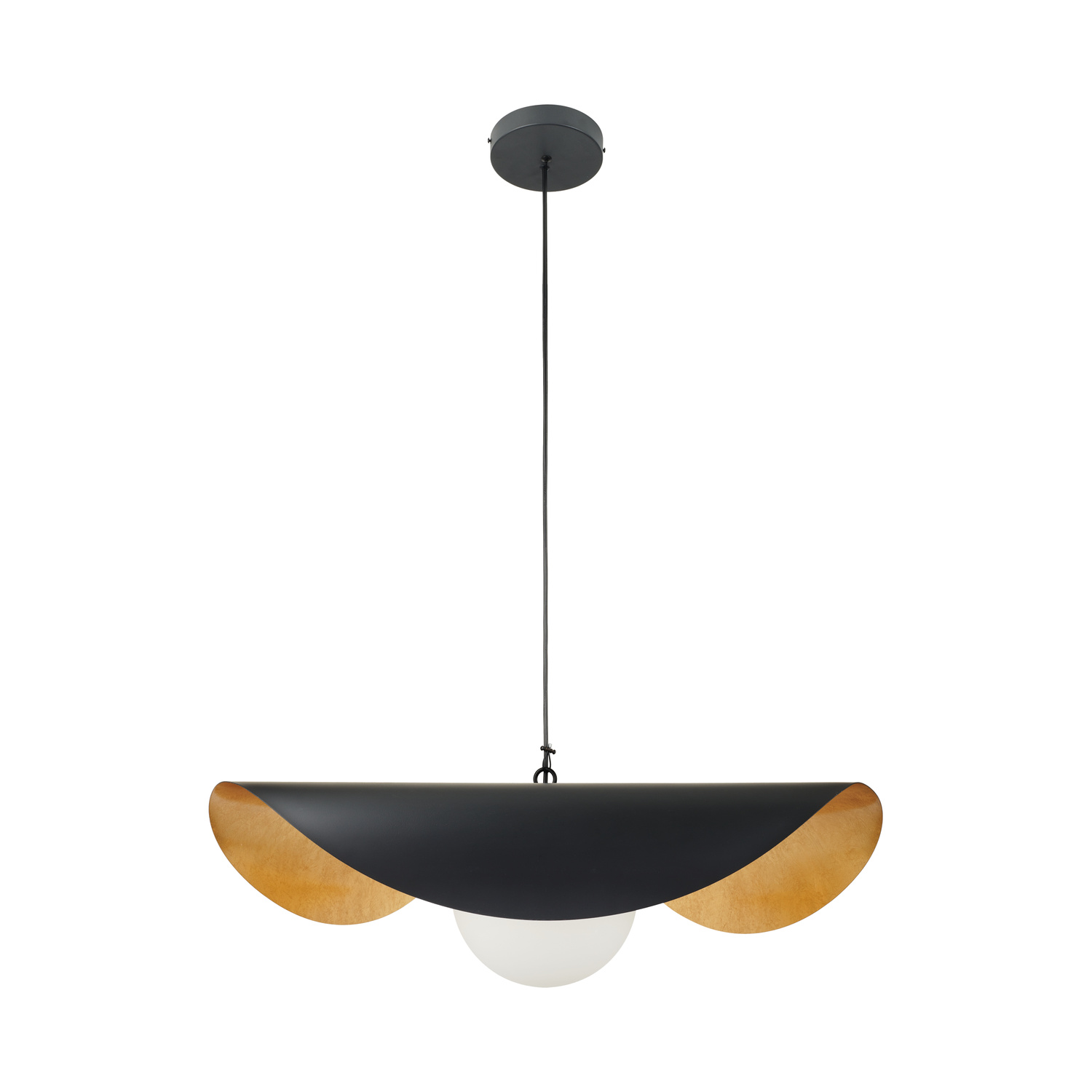 Lampa wisząca ENZO czarno złota 60 cm ST-F22020601-D60 black Step into Design