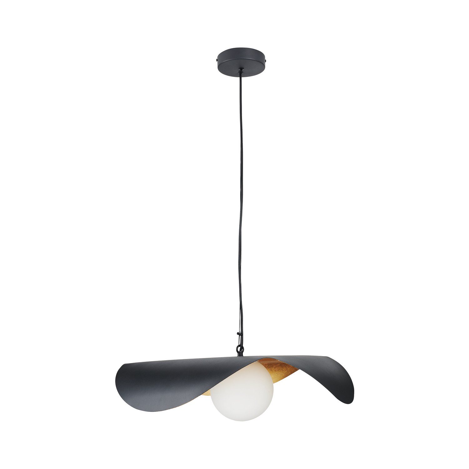 Lampa wisząca ENZO czarno złota 60 cm ST-F22020601-D60 black Step into Design