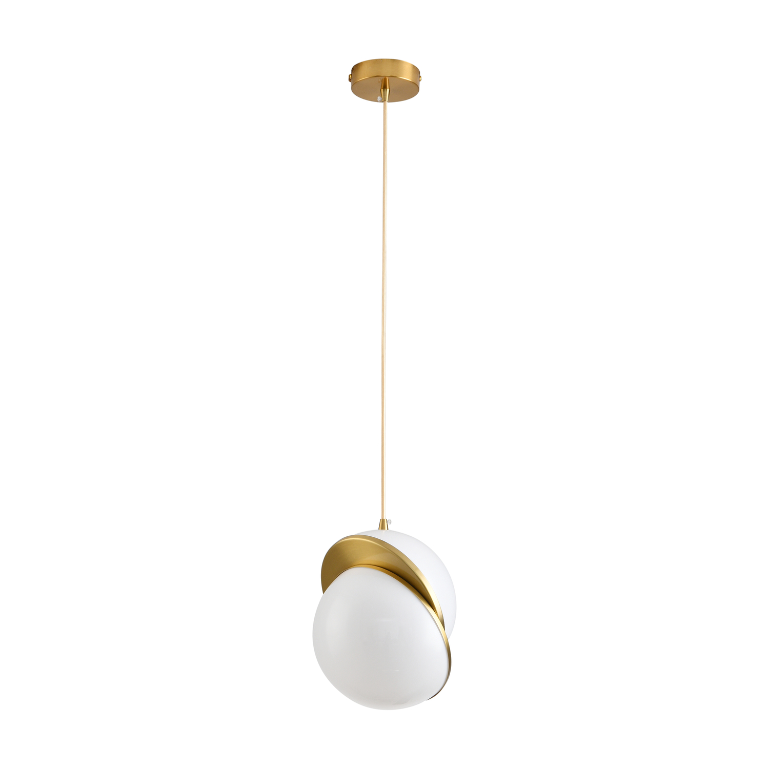 Lampa wisząca ORBITA biało złota 25 cm DP0067-250 Step into design