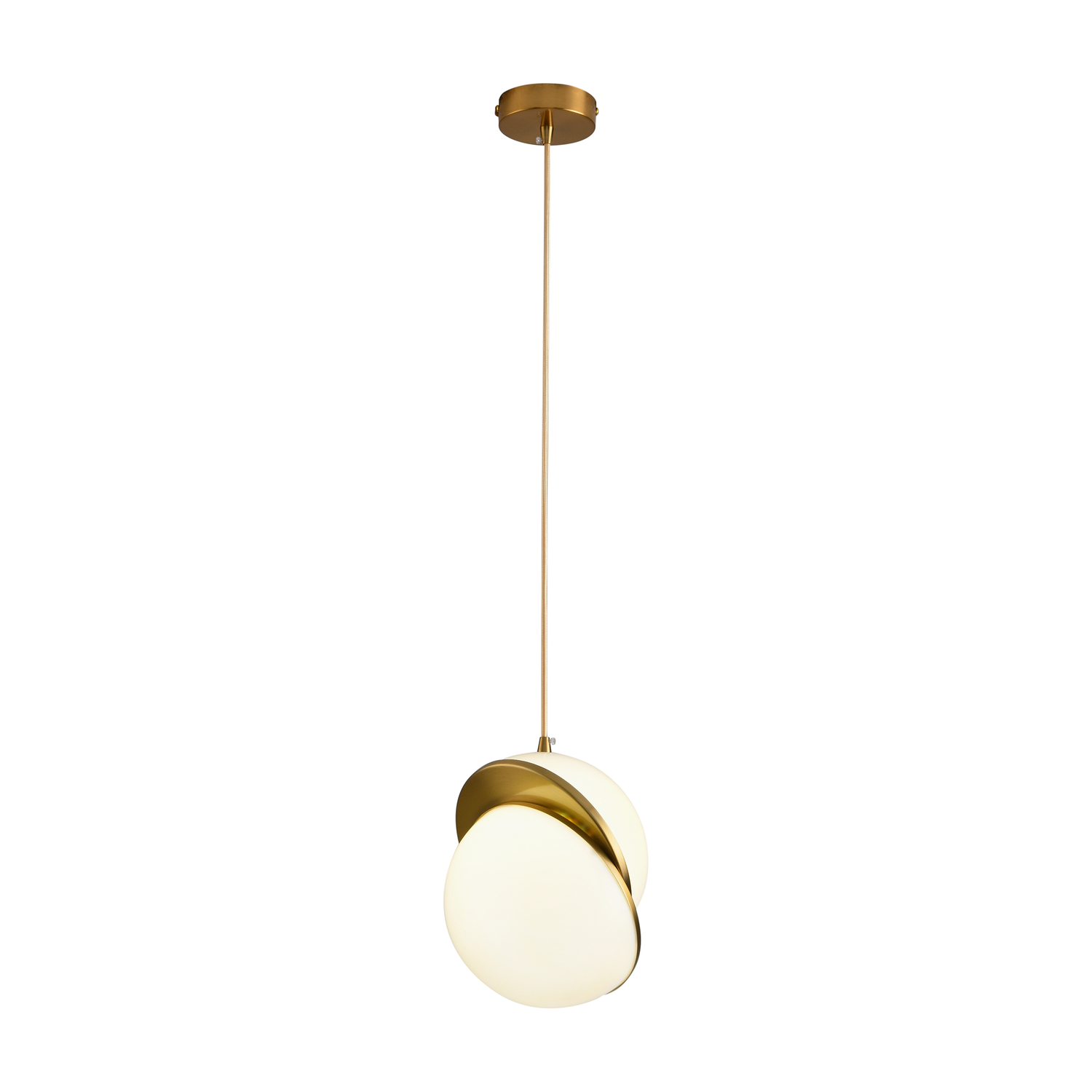 Lampa wisząca ORBITA biało złota 25 cm DP0067-250 Step into design