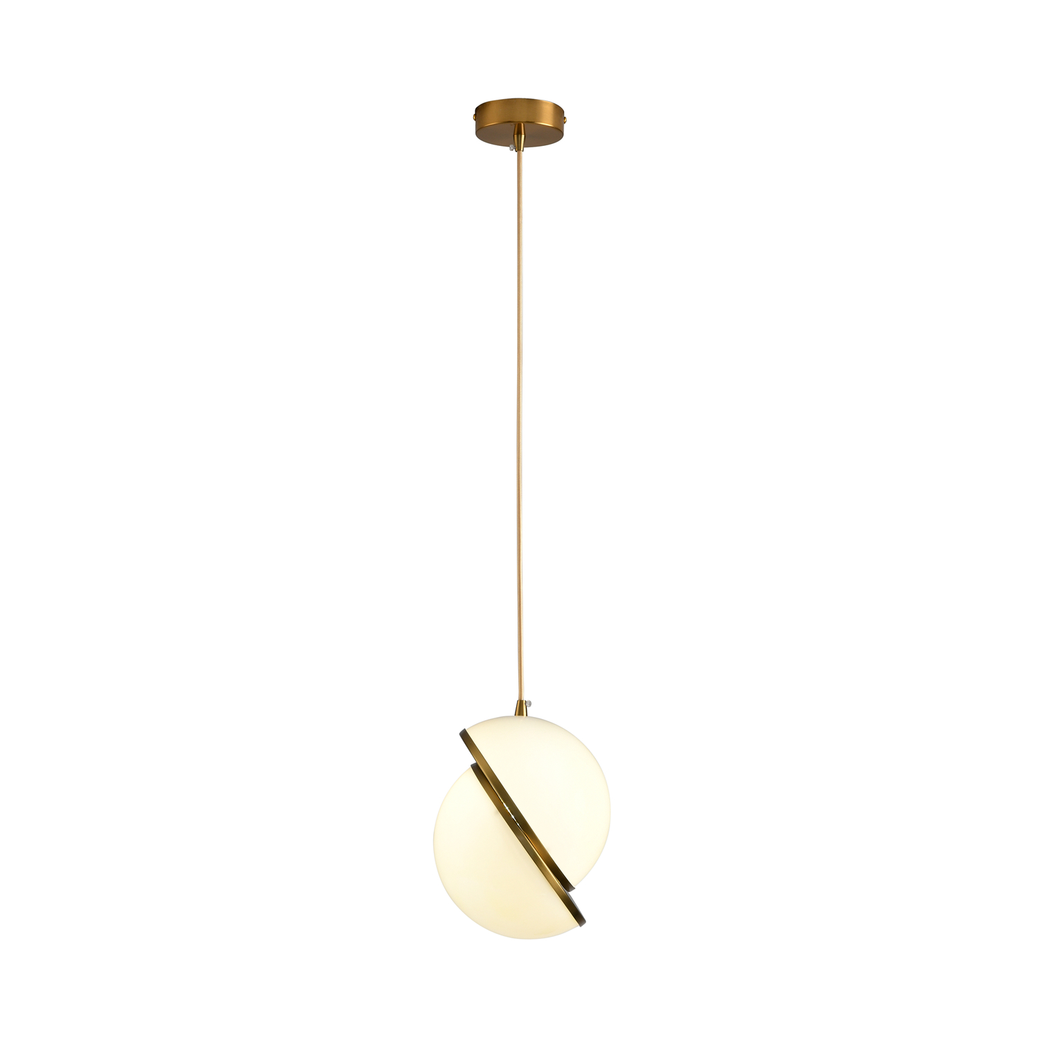Lampa wisząca ORBITA biało złota 25 cm DP0067-250 Step into design